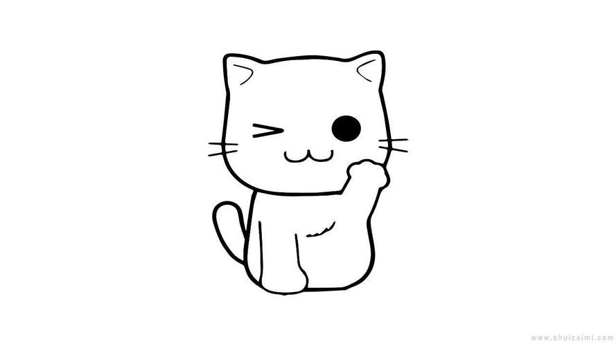 小猫简笔画,小猫简笔画图片大全,小猫简笔画