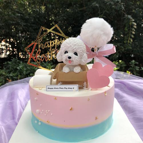 小狗生日蛋糕图片,小狗生日蛋糕图片和祝福语,泰迪可以吃奶油蛋糕吗？